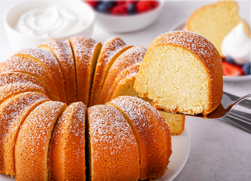 Seasonal Whole Cream Cheese Pound Cake